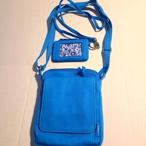 Vera Bradley RFID Mini Hipster and Zip ID with Lanyard